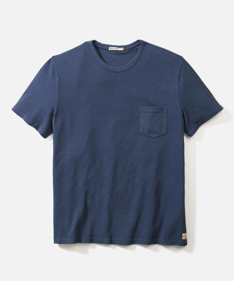 Vintage Heavy Slub Pocket Tee in Orion Blue