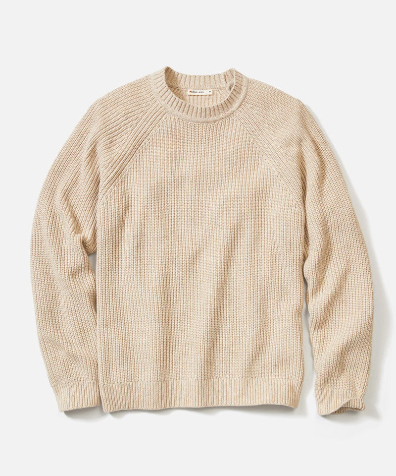 Inverness Crew Sweater in Oatmeal