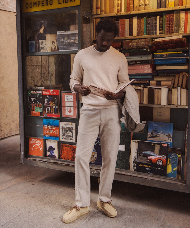 Inverness Crew Sweater in Oatmeal