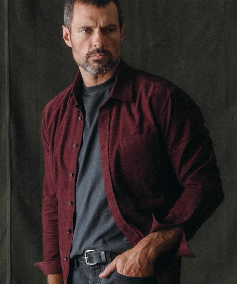 The Jack in Heather Burgundy Pincord