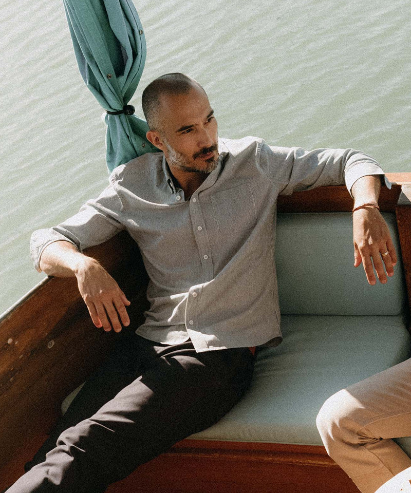 The Jack in Rinsed Indigo Stripe Chambray