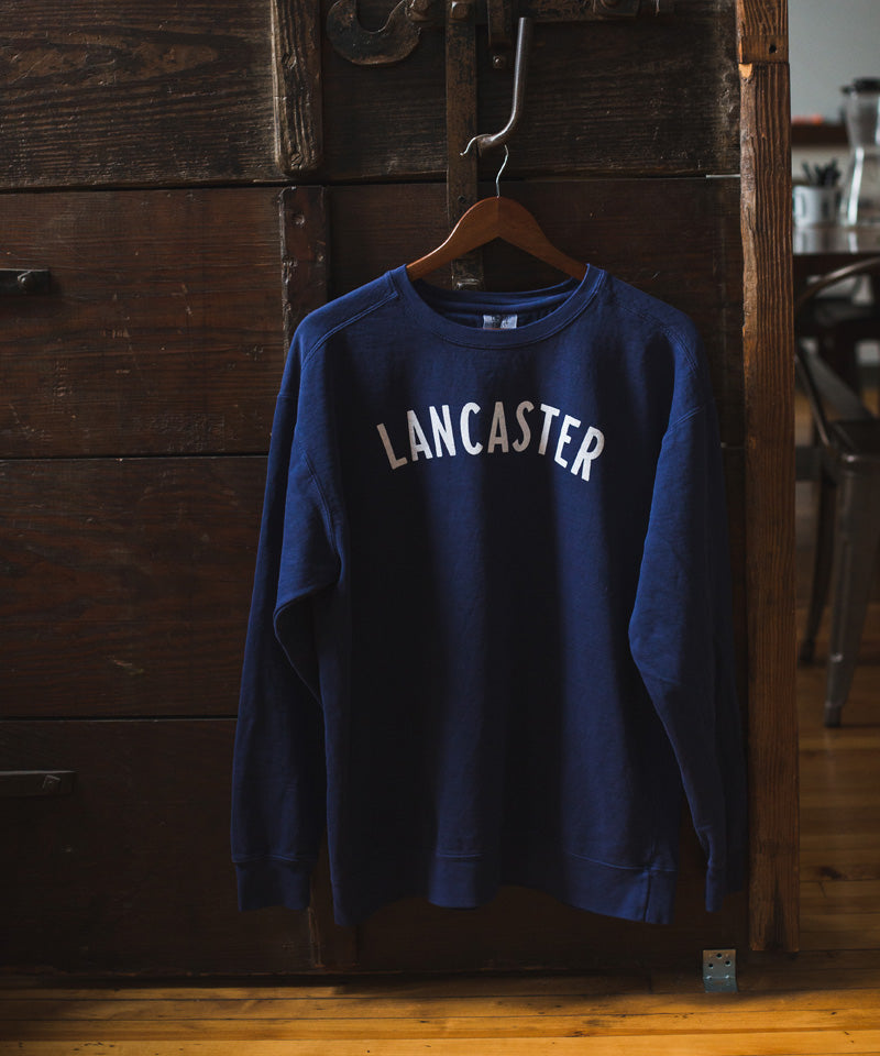 Lancaster Crew Sweatshirt in Navy