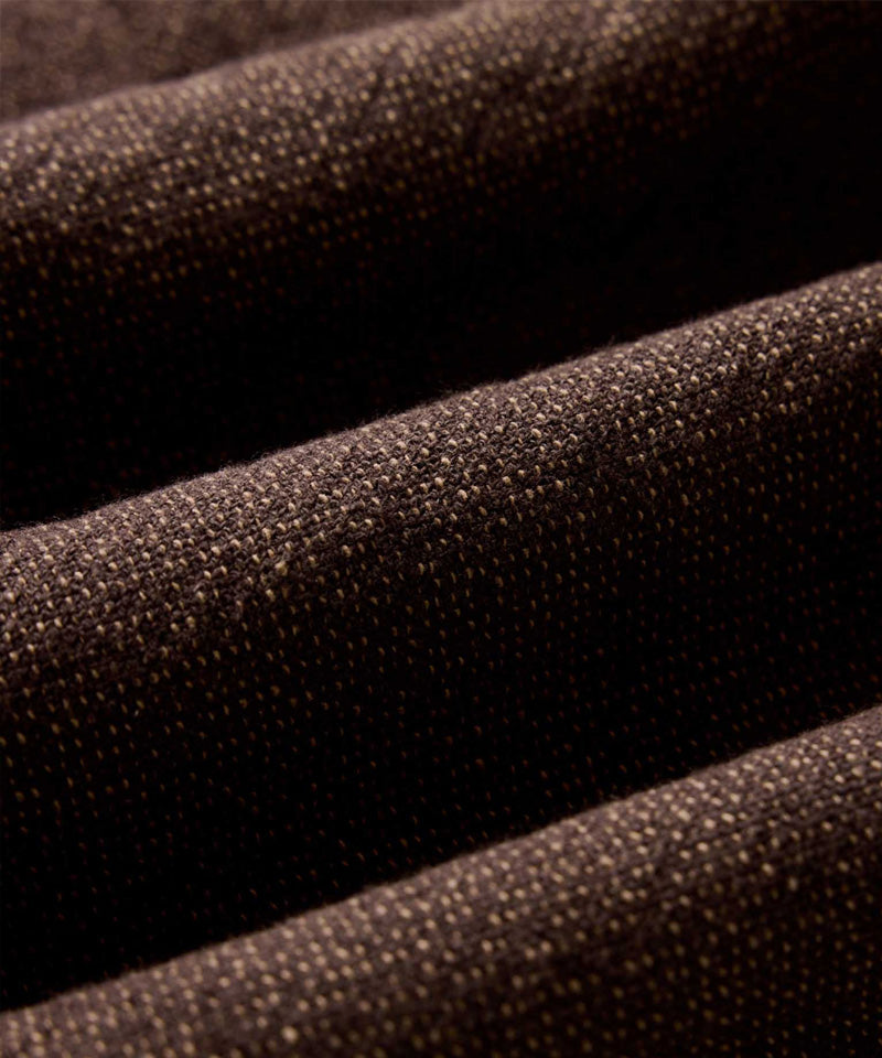 The Ledge Shirt in Black Coffee Linen Tweed