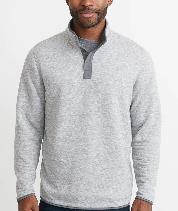 Reversible Corbet Pullover in Charcoal/Heather Grey