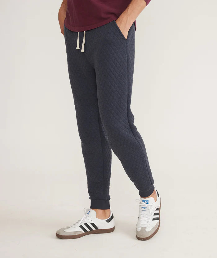 Corbet Quilted jogger in Navy
