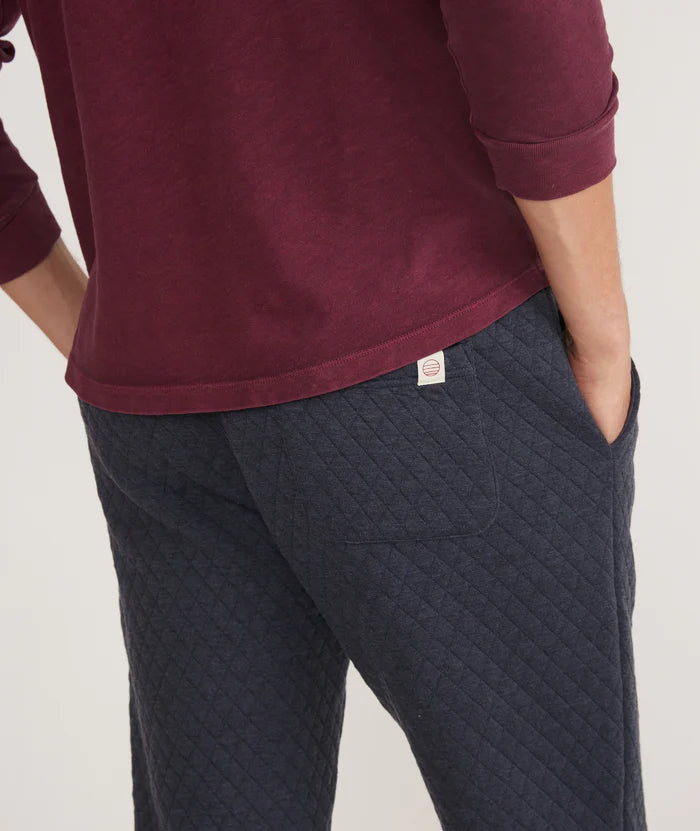 Corbet Quilted jogger in Navy