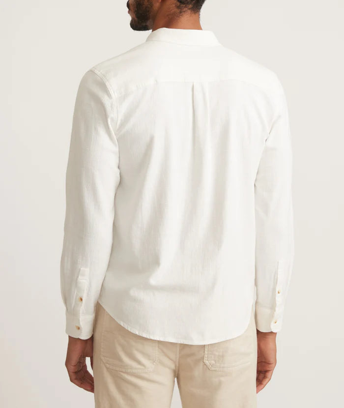 Stretch Selvage Shirt in Natural