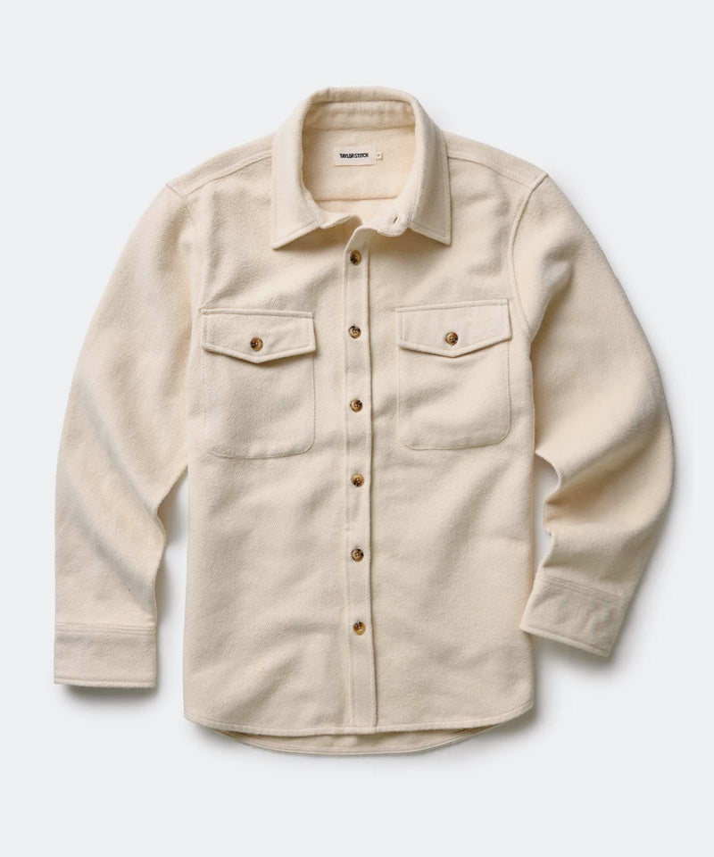 The Maritime Shirt Jacket in Vintage White