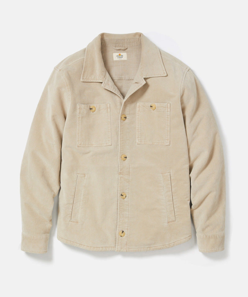 Max Moleskin Overshirt in Taupe