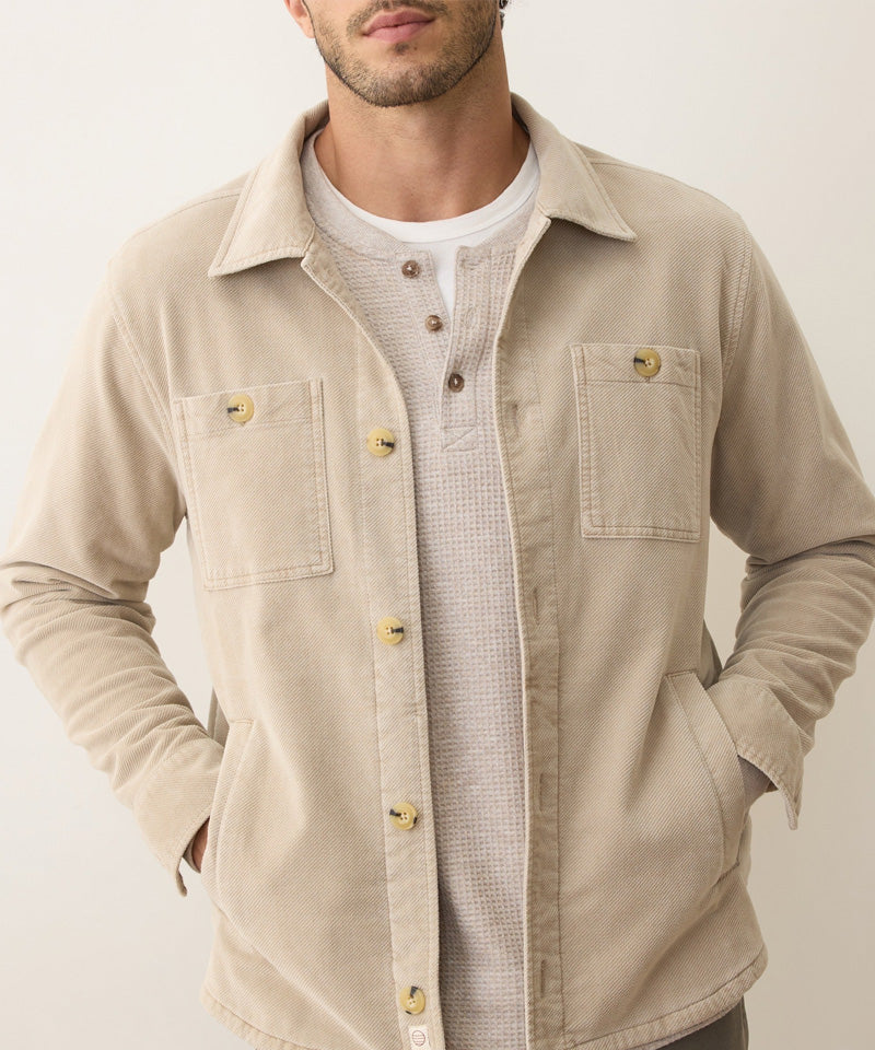 Max Moleskin Overshirt in Taupe