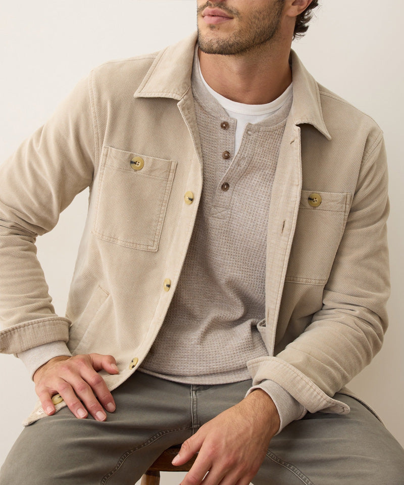 Max Moleskin Overshirt in Taupe