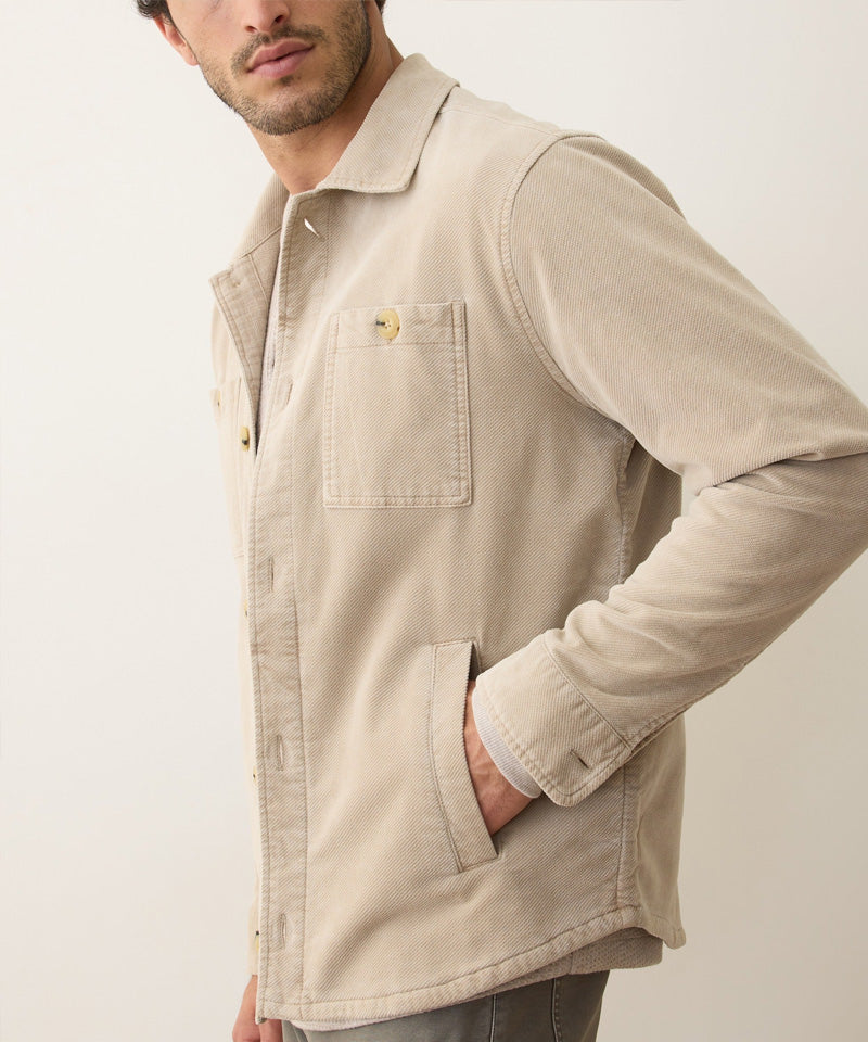 Max Moleskin Overshirt in Taupe