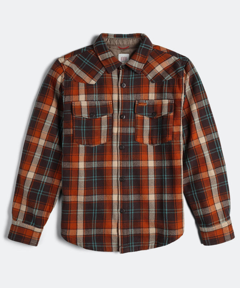 Mountain Shirt Jacket in Chocolate Multi