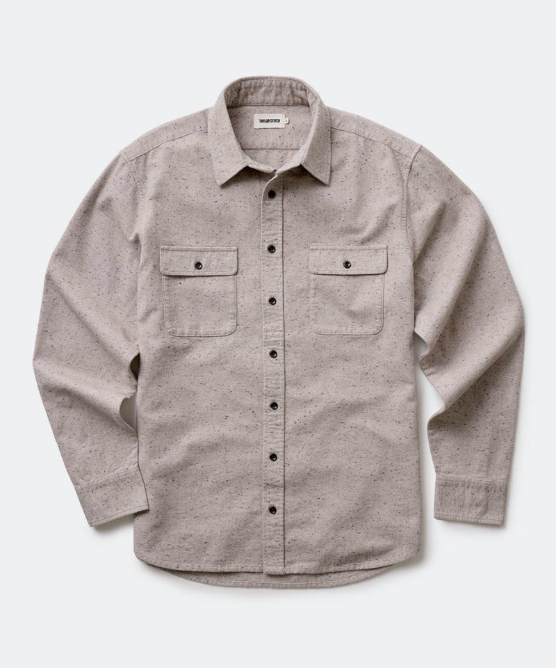 The Yosemite Shirt in Oat Donegal