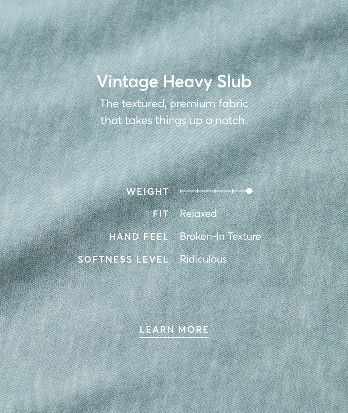 Short Sleeve Vintage Heavy Slub Pocket Tee in Slate