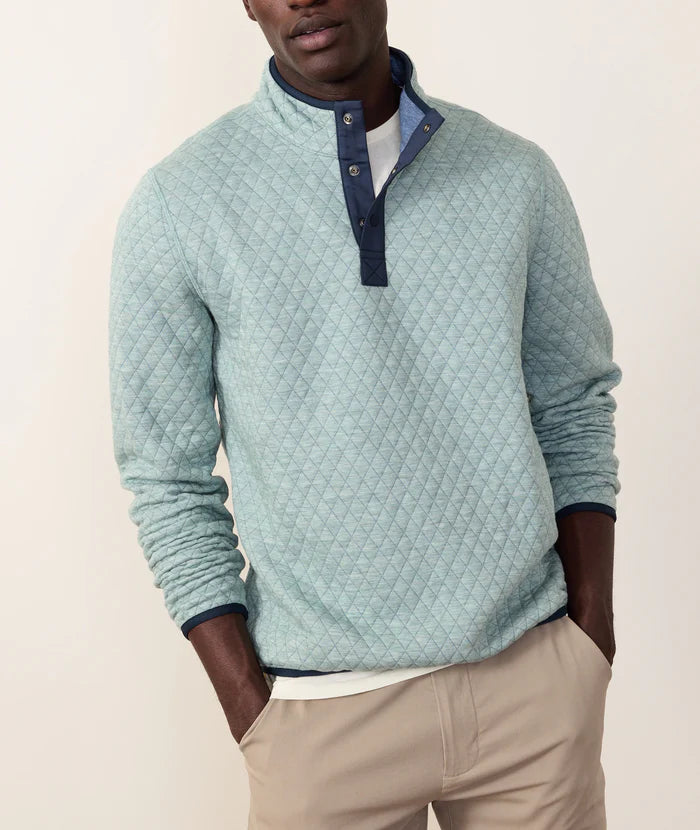 Corbet Reversible Pullover in Slate/Faded Navy