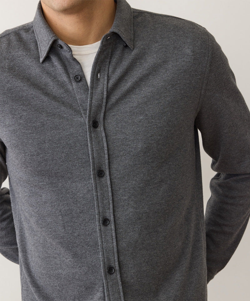 Pacifica Stretch Shirt in Charcoal Heather