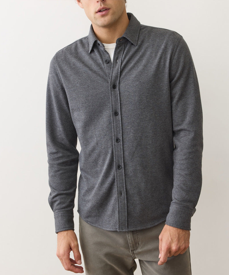 Pacifica Stretch Shirt in Charcoal Heather