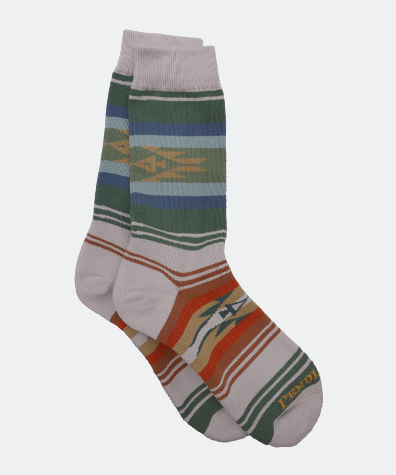 Beach Stripe Crew Sock