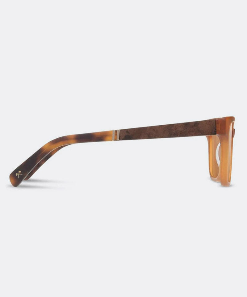 Prescott Sunglasses in Matte Apricot Elm Burl