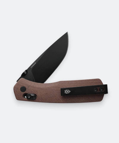 The Carter In Natural Micarta + Black