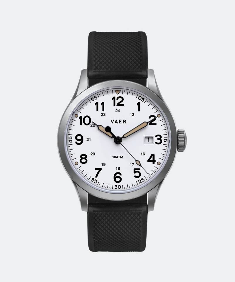 S5 Calendar Field Watch in White