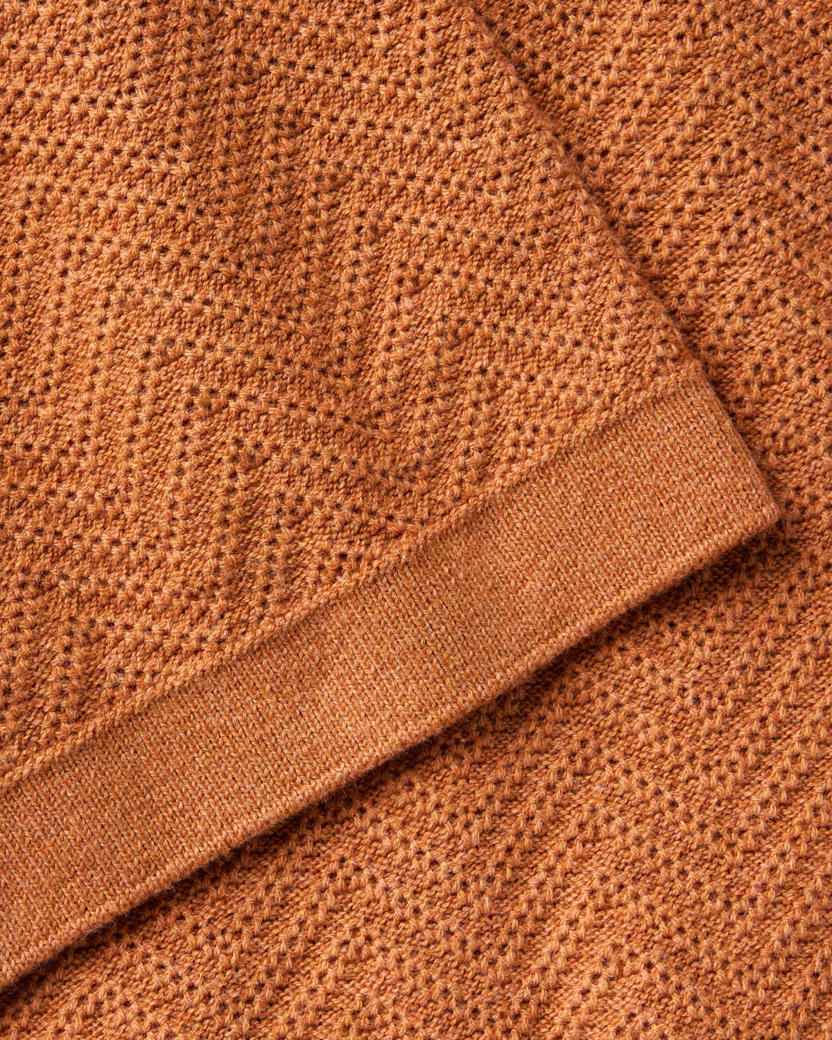 The Button Down Polo in Heather Desert Herringbone