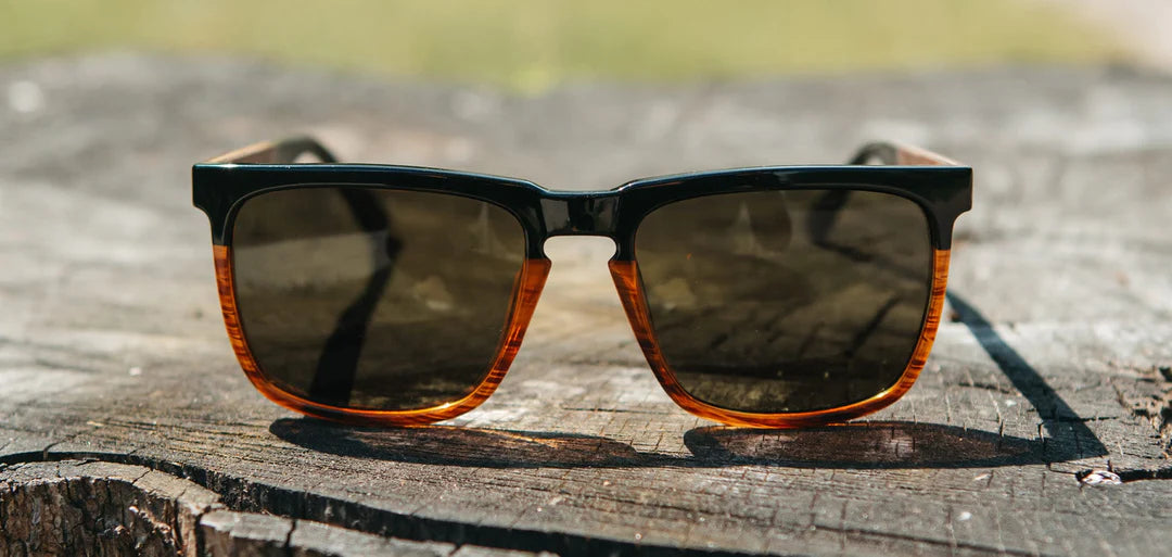 Ridge Camp Sunglasses in Black Tortoise Walnut