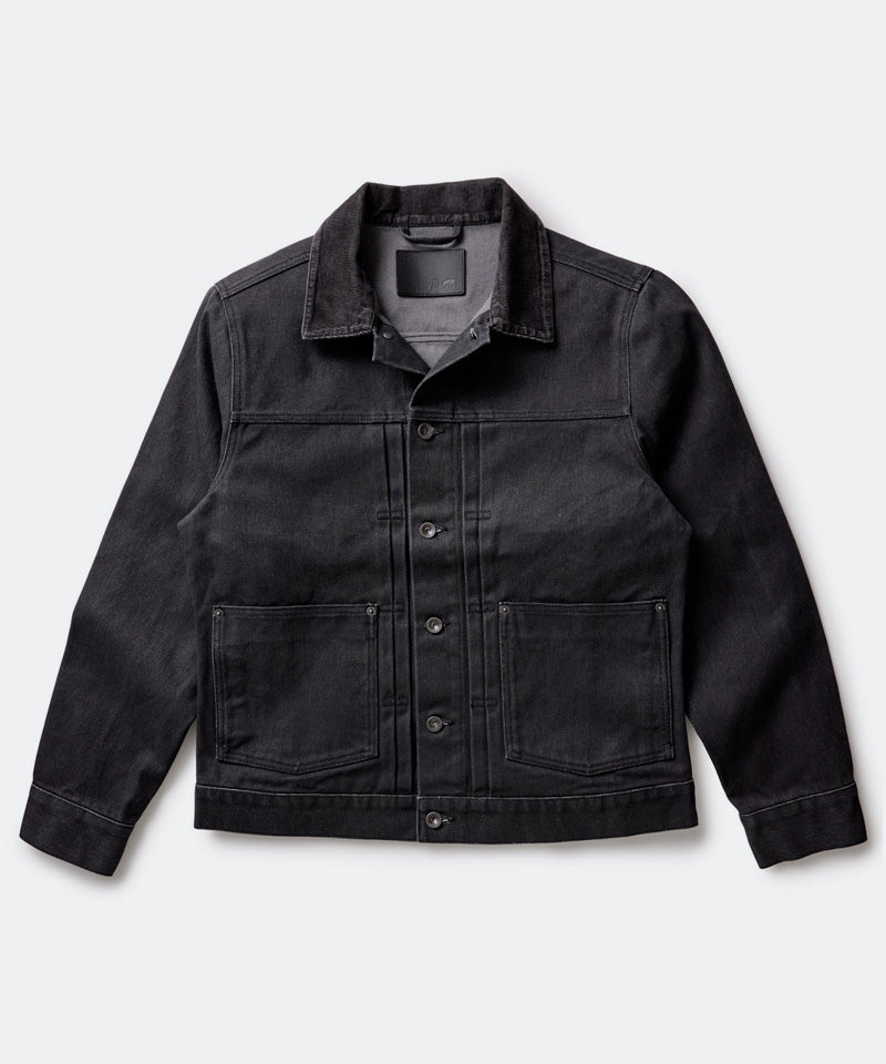 The Ryder Jacket in Coal Chipped Canvas