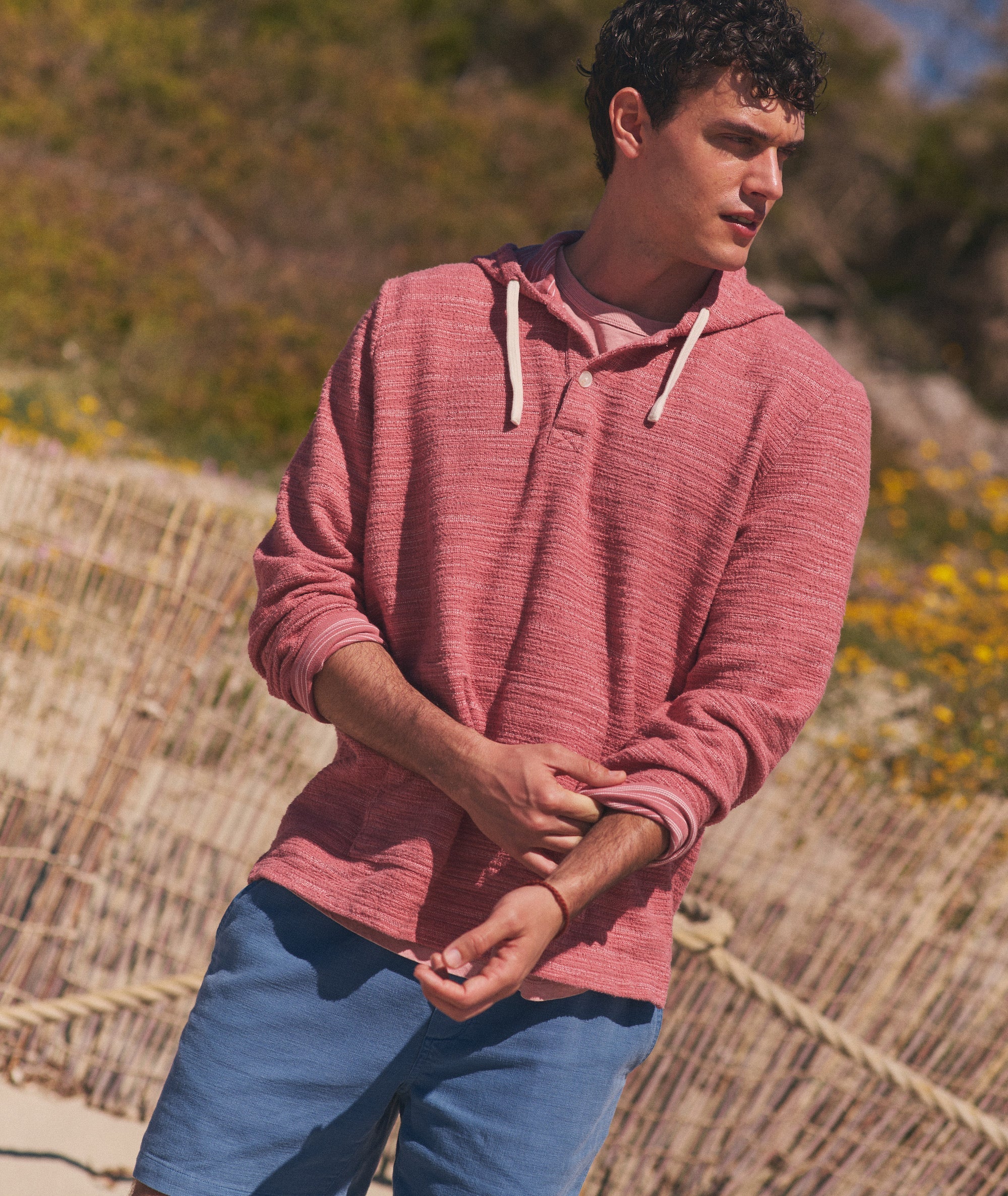 Portola Beach Hoodie in Withered Rose