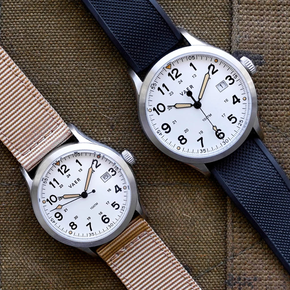 S5 Calendar Field Watch in White