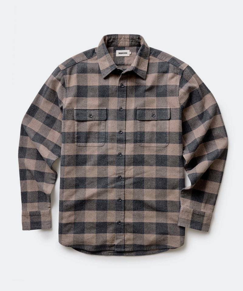 The Yosemite Shirt in Heather Sable Buffalo Check