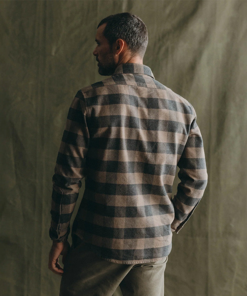 The Yosemite Shirt in Heather Sable Buffalo Check