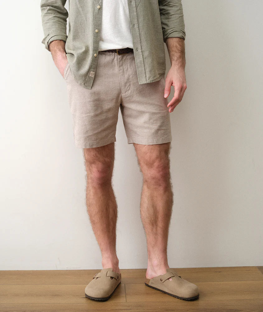Saturday Hemp Chino Short in Taupe