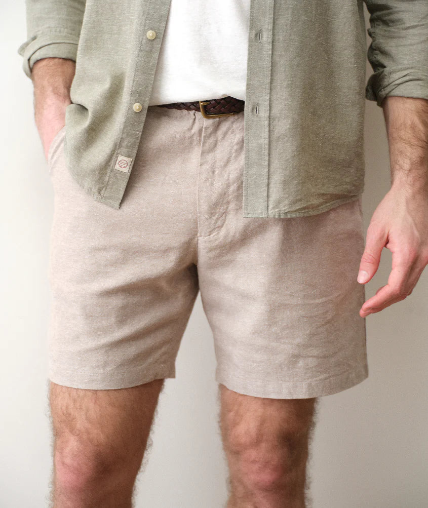 Saturday Hemp Chino Short in Taupe