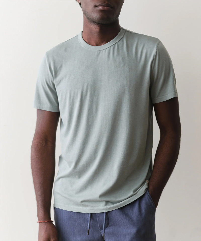 Signature Sea Change Crew Tee in Iceberg Green