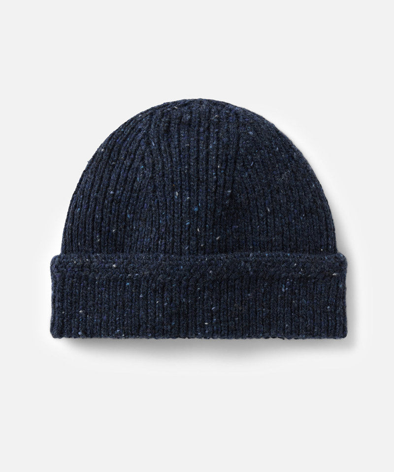 The Seafarer Beanie in Atlantic Blue Donegal