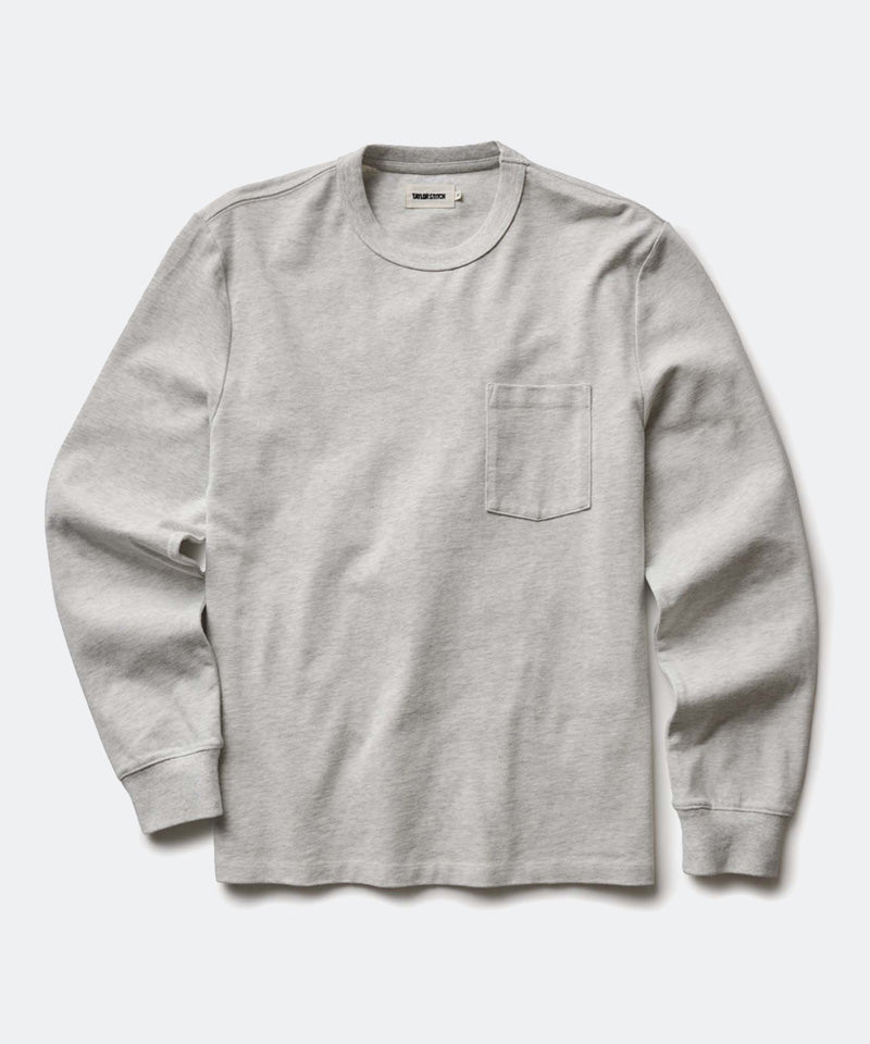 The Long Sleeve Shop Tee in Oat Twist