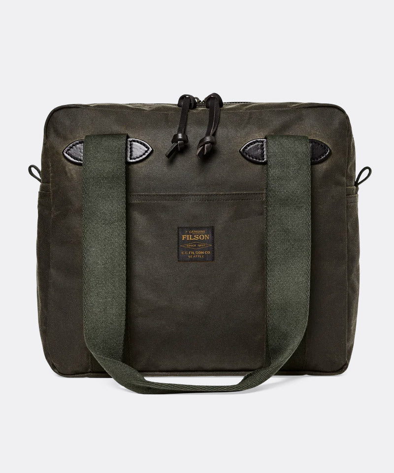Tin Cloth Tote Bag with Zipper