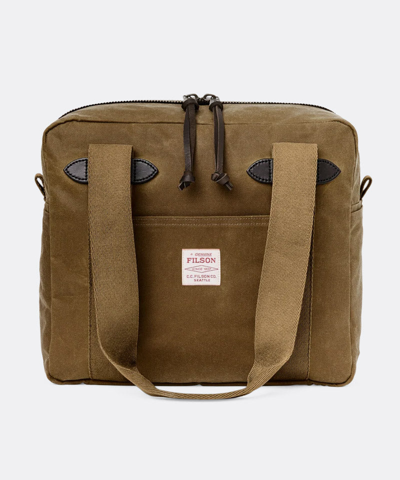 Tin Cloth Tote Bag with Zipper