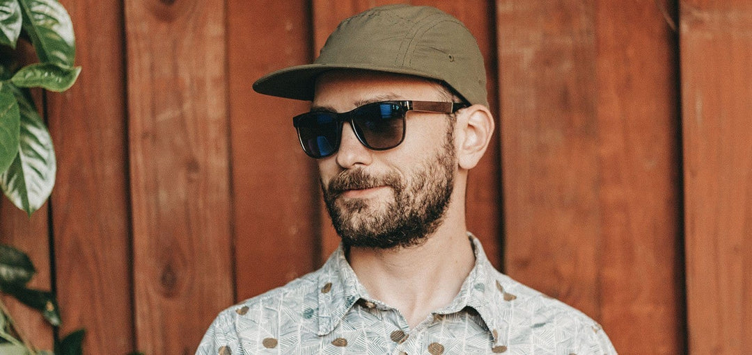 Trail Camp Sunglasses in Fog Walnut