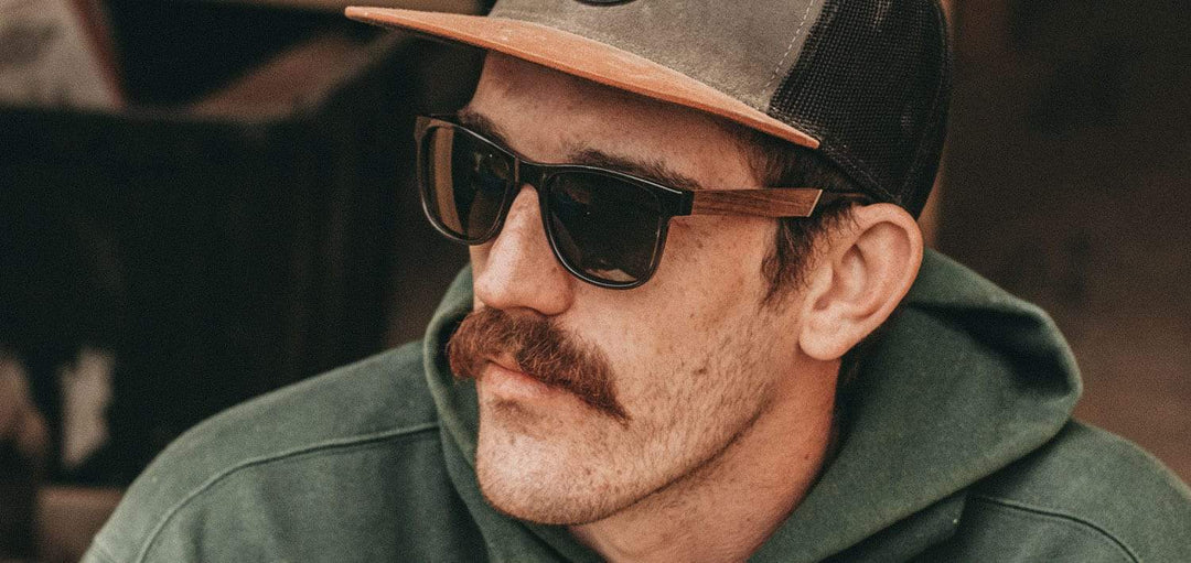 Trail Camp Sunglasses in Fog Walnut