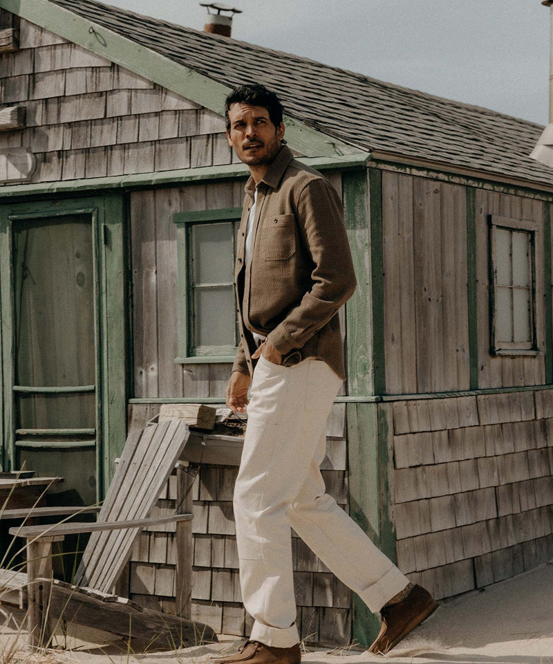 The Utility Shirt in Cypress Sashiko