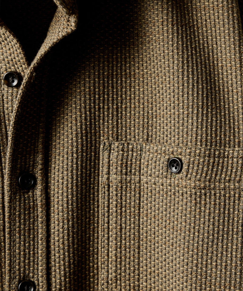 The Utility Shirt in Cypress Sashiko
