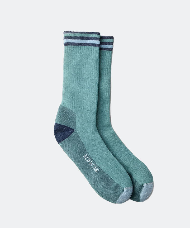 Vintage Stripe Cotton Blend Crew Sock