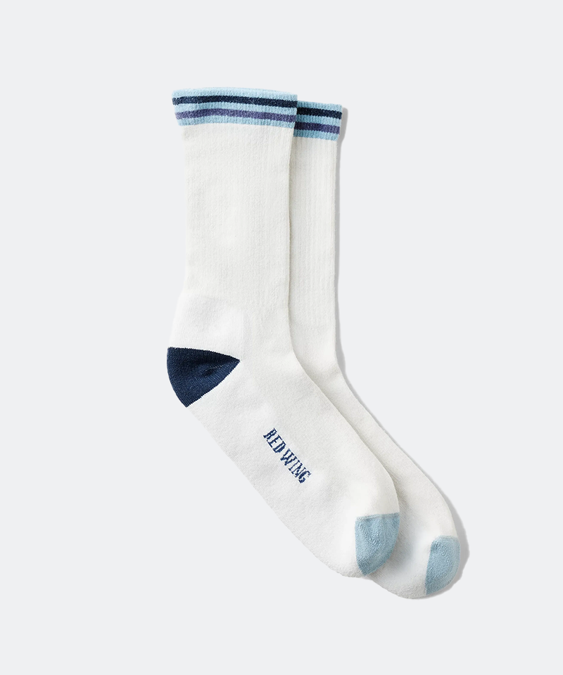 Vintage Stripe Cotton Blend Crew Sock