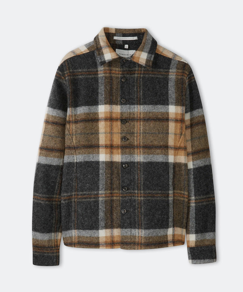 Wool Overshirt in Barney