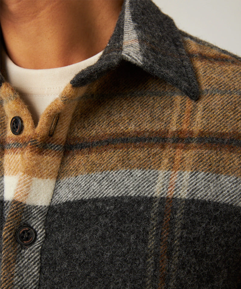 Wool Overshirt in Barney
