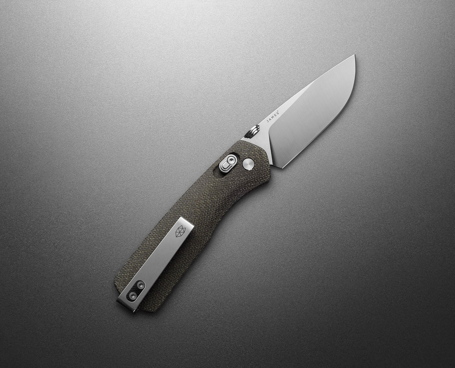 The Carter In OD Green Micarta + Stainless