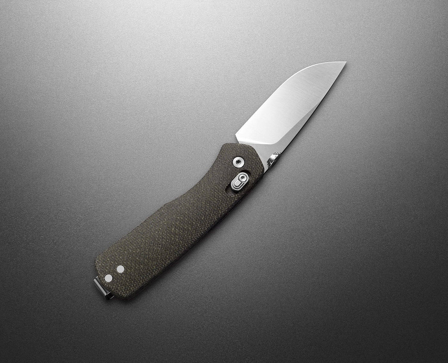 The Carter In OD Green Micarta + Stainless